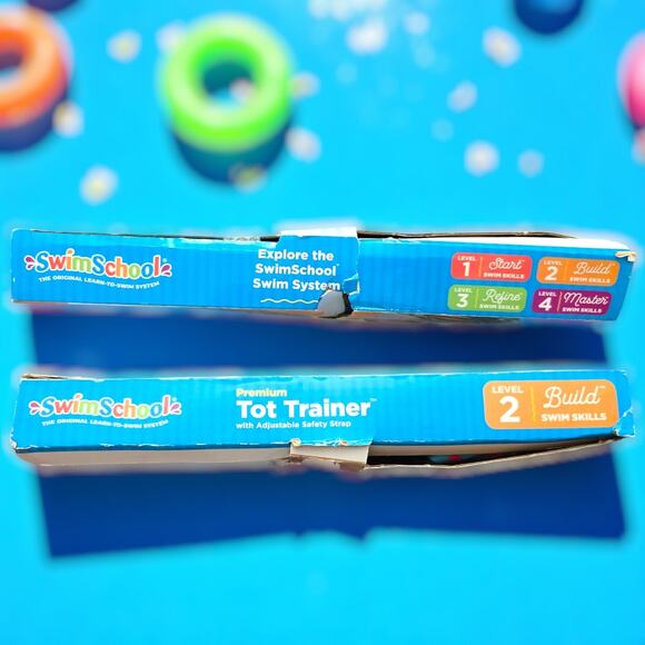 Premium Tot Swim Trainer Adjustable Safety Strap SWIM SCHOOL AGES 2-4 LEVEL 2 - Picture 4 of 5